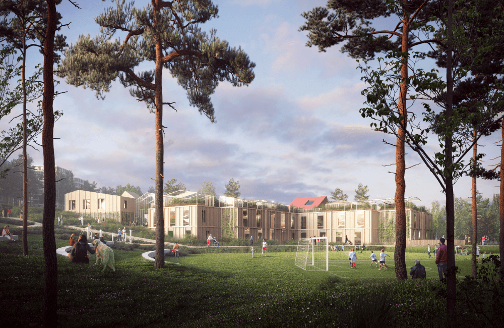 FutureBuilt-prosjektet Furuset Hageby har byggestart i mars 2021, og skal være klar for prøvedrift sommeren 2023. Ill.: 3RW arkitekter og NORD Arkitekter FutureBuilt-prosjektet Furuset Hageby har byggestart i mars 2021, og skal være klar for prøvedrift sommeren 2023. Ill.: 3RW arkitekter og NORD Arkitekter